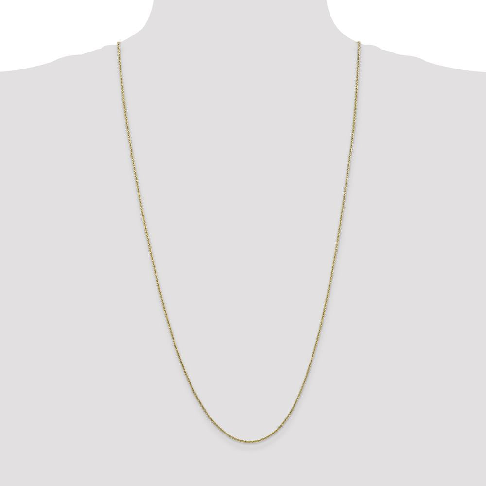 10K Yellow Gold 30" Cable Link Chain Necklace - 1.4mm Width
