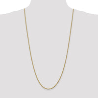 10K Yellow Gold 30" Diamond-cut Rope Chain - 2.25mm Width