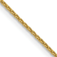 10K Yellow Gold 30" Parisian Wheat Chain Necklace - 1mm Width