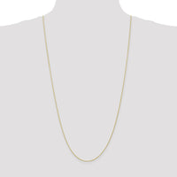 10K Yellow Gold 30" Parisian Wheat Chain Necklace - 1mm Width