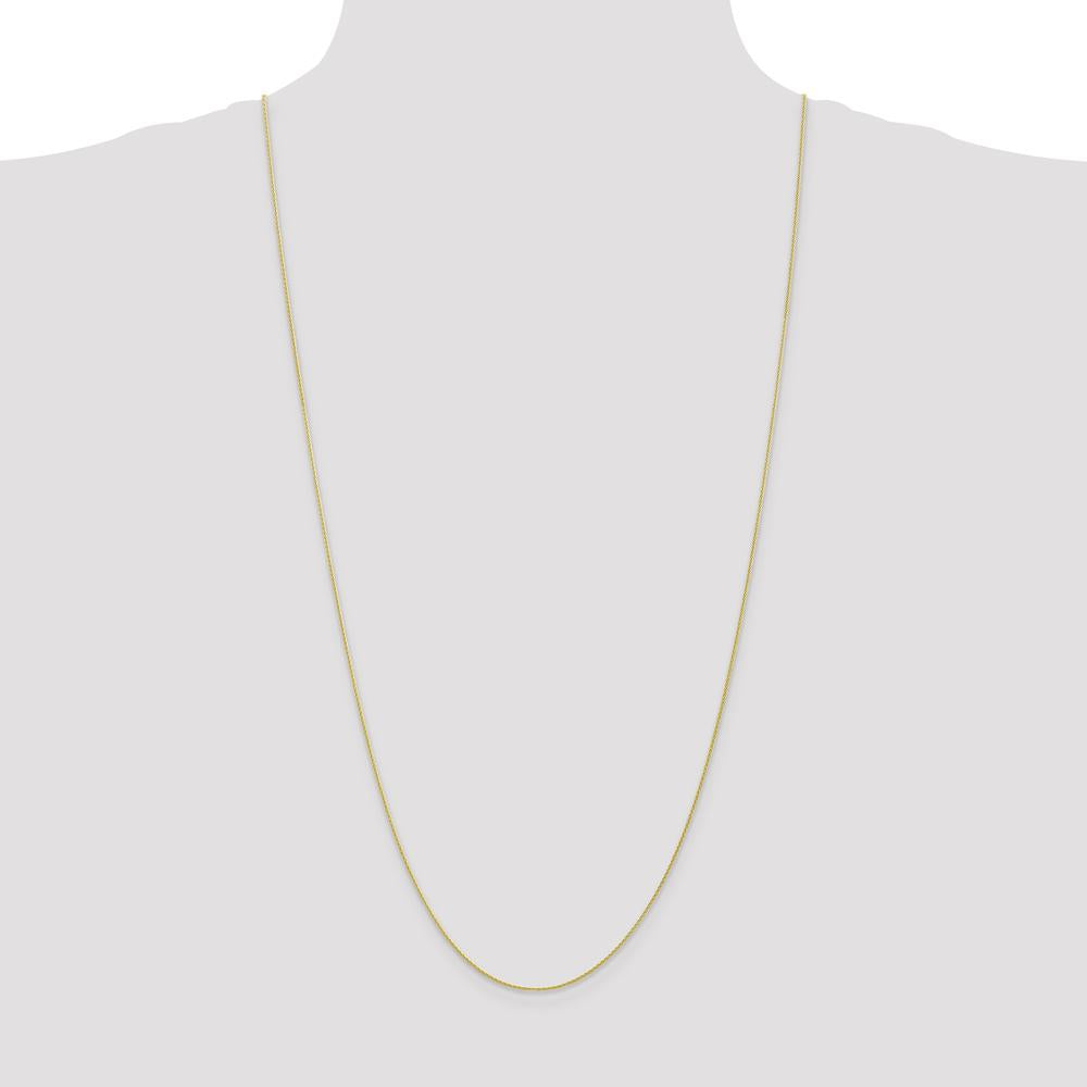 10K Yellow Gold 30" Parisian Wheat Chain Necklace - 1mm Width