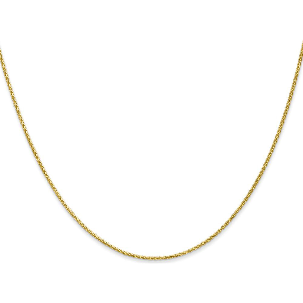 10K Yellow Gold 30" Parisian Wheat Chain Necklace - Polished Finish