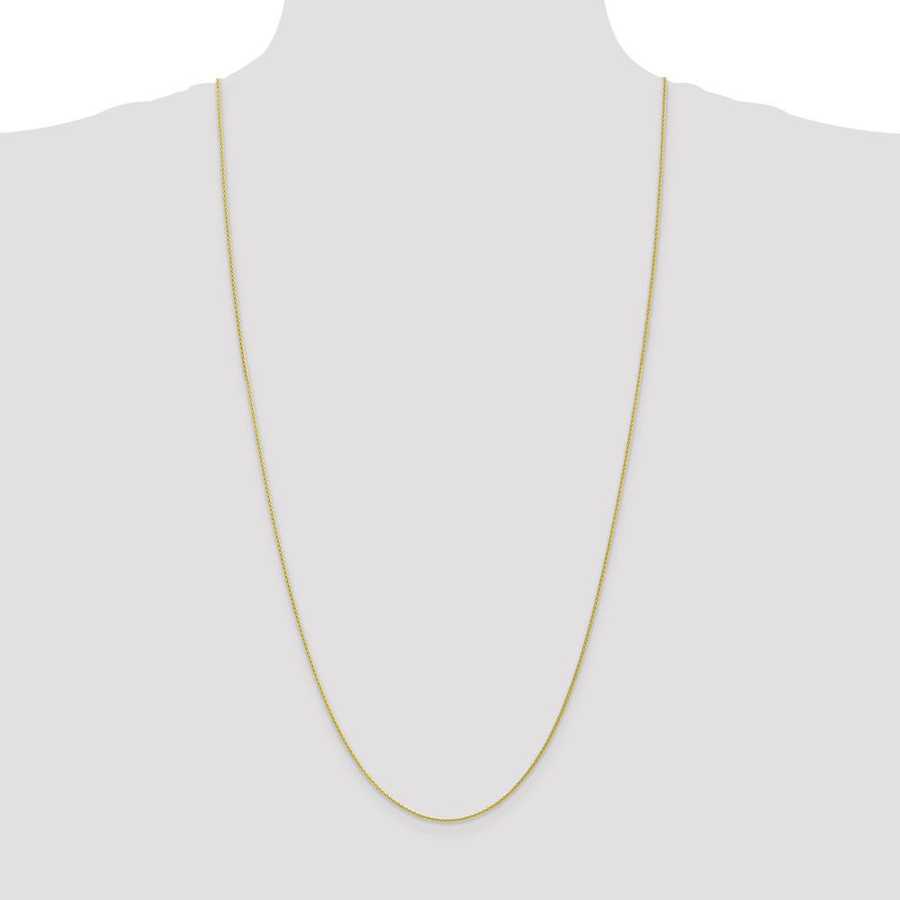 10K Yellow Gold 30" Parisian Wheat Chain Necklace - Polished Finish