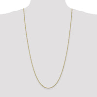 10K Yellow Gold 30" Polished Singapore Chain - 1.7mm Width, Lobster Clasp