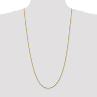 10K Yellow Gold 30" Rope Chain Necklace - 2.25mm Width