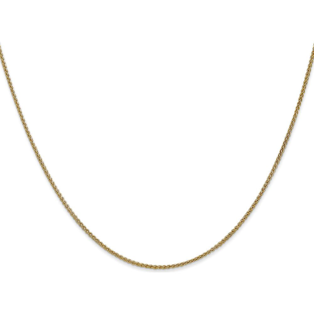 10K Yellow Gold 30" Spiga Chain Necklace - 1.25mm Width