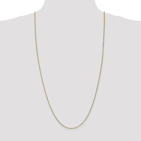 10K Yellow Gold 30" Spiga Chain Necklace - 1.25mm Width