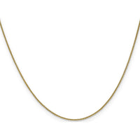 10K Yellow Gold 30" Spiga Chain Necklace - Polished Finish