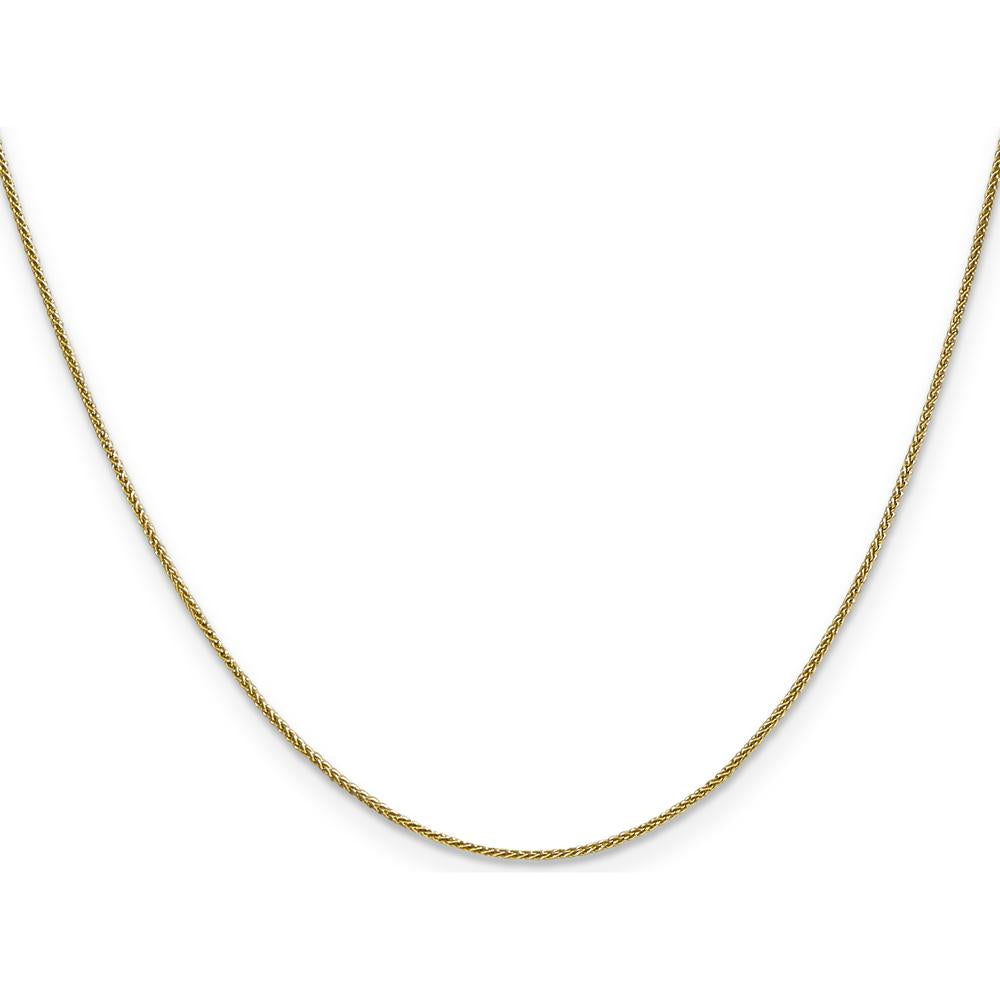 10K Yellow Gold 30" Spiga Chain Necklace - Polished Finish