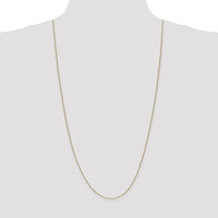 10K Yellow Gold 30" Spiga Chain Necklace - Polished Finish