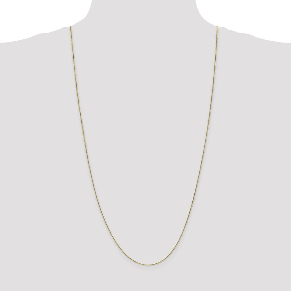 10K Yellow Gold 30" Spiga Chain Necklace - Polished Finish