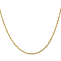 10K Yellow Gold 30" Spiga Wheat Chain Necklace - 1.75mm Width, Polished Finish