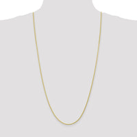 10K Yellow Gold 30" Spiga Wheat Chain Necklace - 1.75mm Width, Polished Finish
