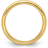 10K Yellow Gold 3mm Comfort Fit Wedding Band - Size 10