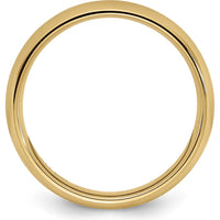10K Yellow Gold 3mm Comfort Fit Wedding Band Size 9.5