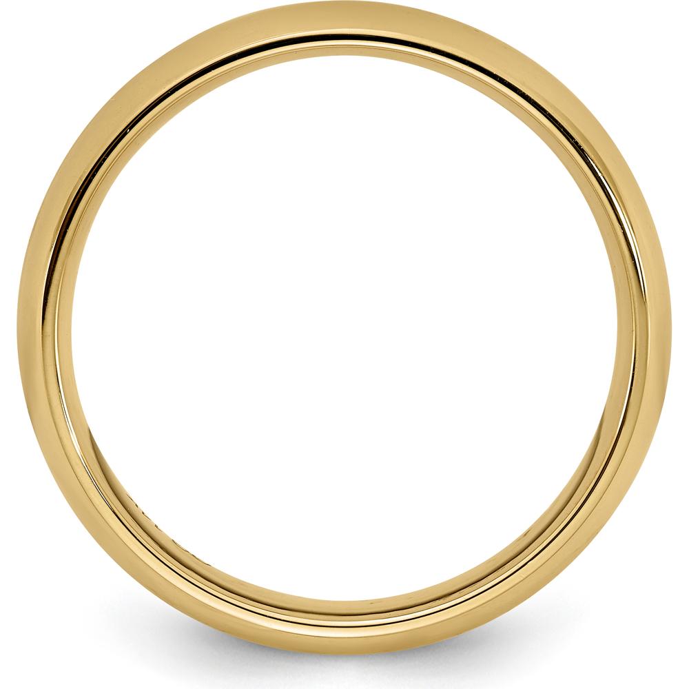 10K Yellow Gold 3mm Comfort Fit Wedding Band Size 9.5