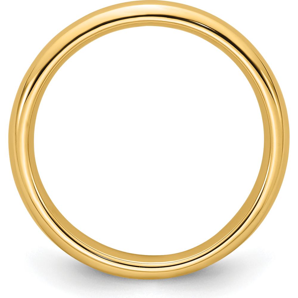 10K Yellow Gold 3mm Comfort Fit Wedding Band Size 9.5