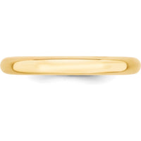 10K Yellow Gold 3mm Comfort Fit Wedding Band Size 9.5
