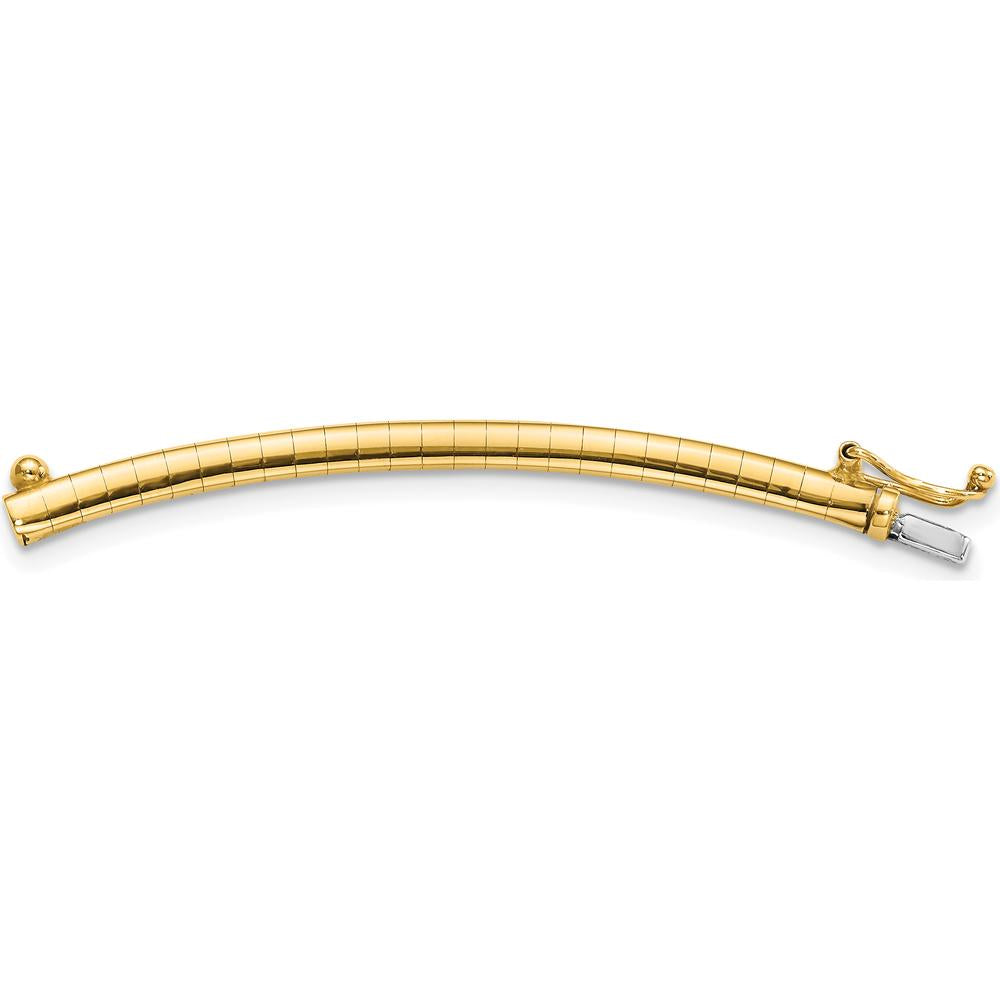 10K Yellow Gold 3mm Omega Extender for Necklace