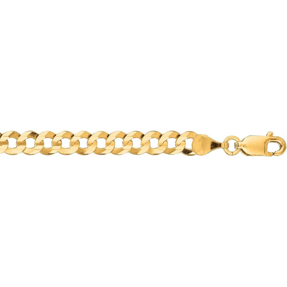 10K Yellow Gold 4.7mm Comfort Curb Chain with Lobster Lock - 22" by Orozza Fine Jewelry
