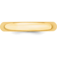 10K Yellow Gold 4mm Comfort Fit Wedding Band - Size 11