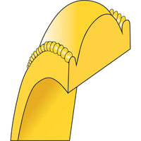 10K Yellow Gold 4mm Lightweight Milgrain Half Round Wedding Band Size 5.5