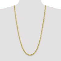 10K Yellow Gold 5.5mm Diamond-Cut Rope Chain Necklace - 30"