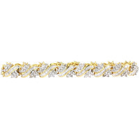 10K Yellow Gold 5 Carat Diamond Elegance Bracelet