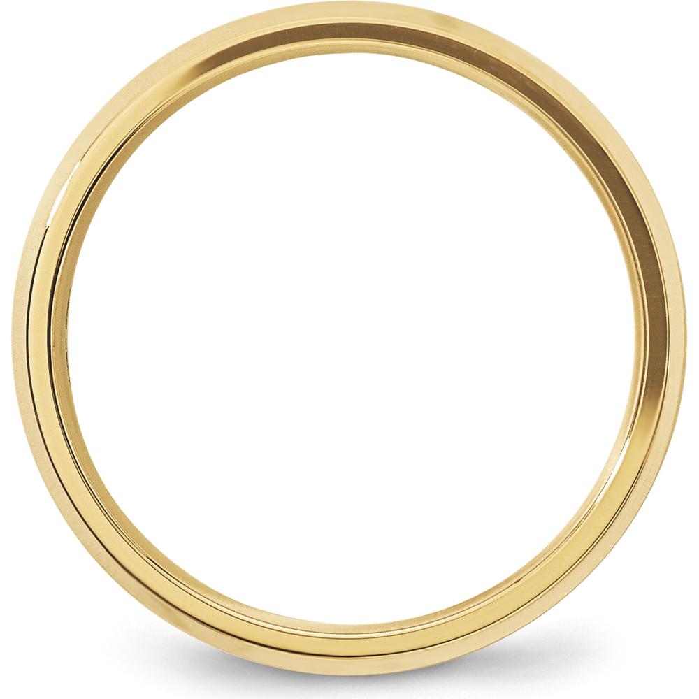 10K Yellow Gold 5mm Beveled Edge Comfort Fit Wedding Band - Size 10.5