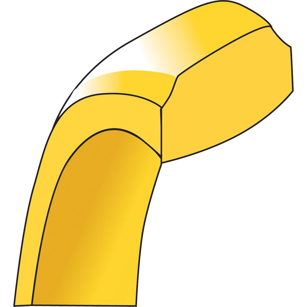 10K Yellow Gold 5mm Beveled Edge Comfort Fit Wedding Band - Size 10.5
