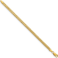 10K Yellow Gold 5mm Solid Miami Cuban Chain Bracelet - 8.5" Length