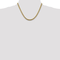 10K Yellow Gold 5mm Solid Miami Cuban Chain Necklace - 18" Length