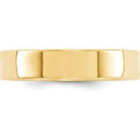 10K Yellow Gold 5mm Standard Weight Flat Comfort Fit Wedding Band - Size 9