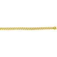 10K Yellow Gold 6.1mm Miami Cuban Chain Bracelet with Box Lock - 8.5" by Orozza Fine Jewelry