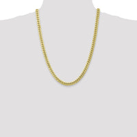 10K Yellow Gold 6.75mm Miami Cuban Chain Necklace - 24"