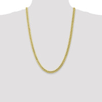 10K Yellow Gold 6.75mm Semi-Solid Miami Cuban Chain Necklace - 26"