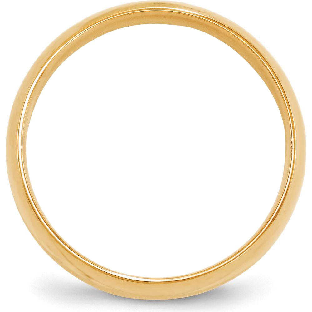 10K Yellow Gold 6mm Lightweight Comfort Fit Wedding Band - Size 8