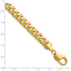10K Yellow Gold 8.0mm Solid Miami Cuban Chain Bracelet - 8.5in Length