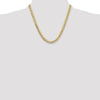 10K Yellow Gold 8.0mm Solid Miami Cuban Chain Necklace - 20"