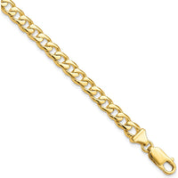 10K Yellow Gold 8" Fancy Link Bracelet with Polished Finish