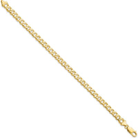 10K Yellow Gold 8" Fancy Link Bracelet with Polished Finish