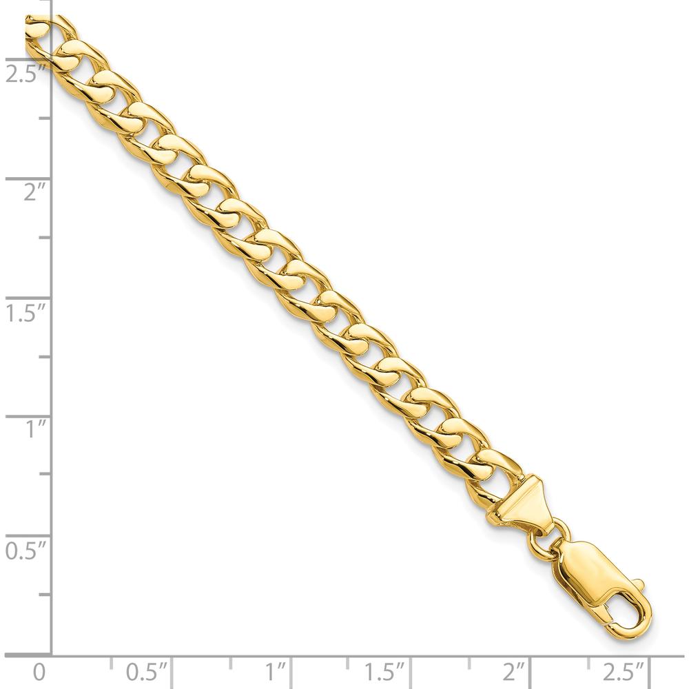 10K Yellow Gold 8" Fancy Link Bracelet with Polished Finish