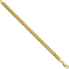 10K Yellow Gold 8" Semi-Solid Miami Cuban Chain Bracelet - 6.75mm Width