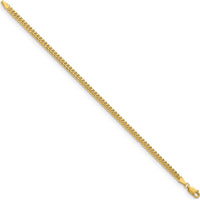 10K Yellow Gold 8" Solid Miami Cuban Chain - 3.5mm Link Width