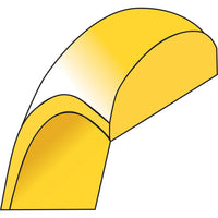 10K Yellow Gold 8mm Lightweight Half Round Wedding Band - Size 14