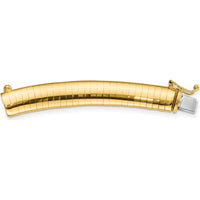 10K Yellow Gold 8mm Omega Extender for Necklace