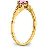 10K Yellow Gold Amethyst Celtic Knot Ring - 0.33 Carat Amethyst by 0