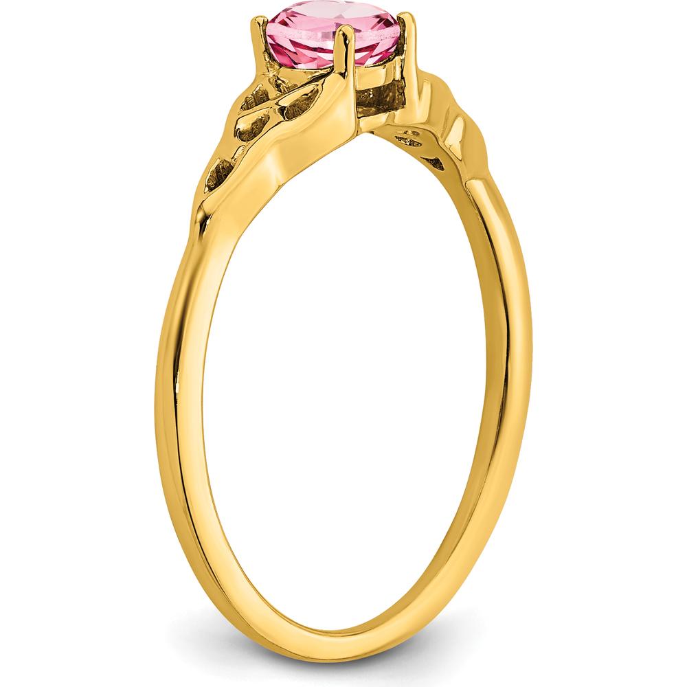 10K Yellow Gold Amethyst Celtic Knot Ring - 0.33 Carat Amethyst by 0