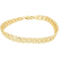 10K Yellow Gold Cable Link Bracelet - 8" 8.20g