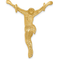 10K Yellow Gold Corpus Christ Pendant Slide - 36.58mm Length, 29.69mm Width